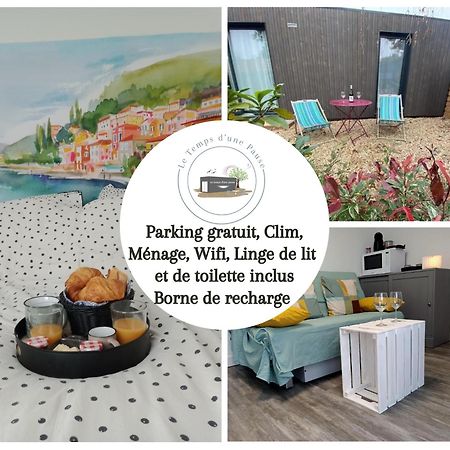 Studio De Jardin "Le Temps D Une Pause" Jusqu'A 4 Personnes En Face Du Beaujolais - Climatisation Et Borne Recharge Vehicule Electrique Montmerle-sur-Saone Luaran gambar