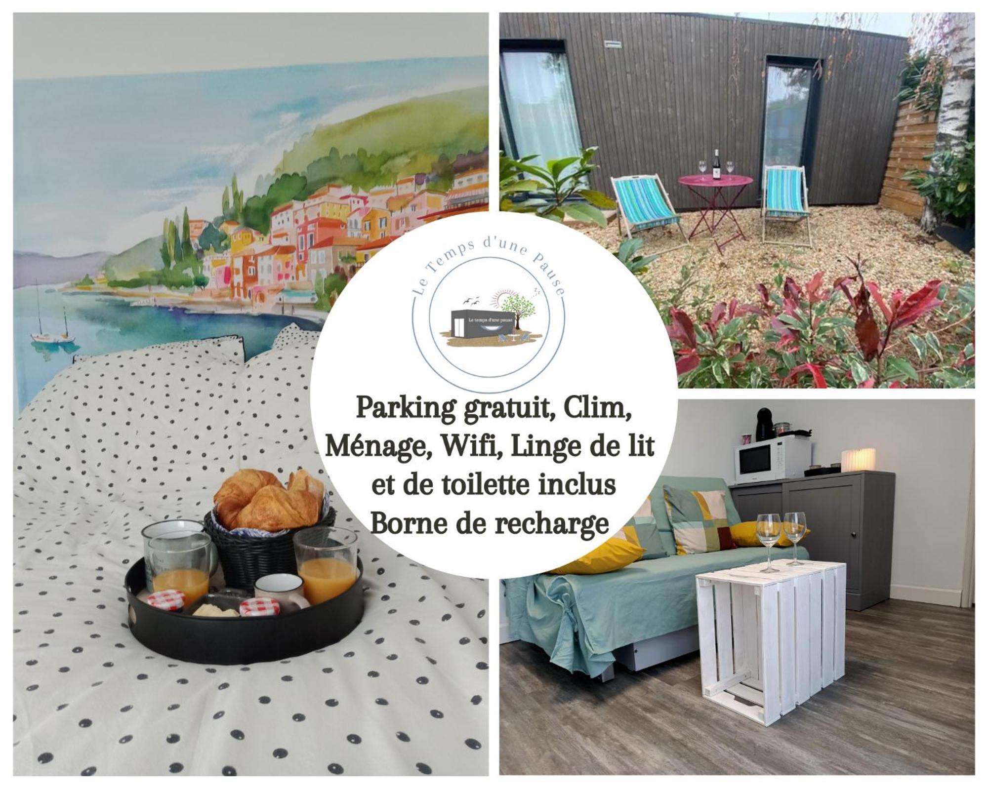 Studio De Jardin "Le Temps D Une Pause" Jusqu'A 4 Personnes En Face Du Beaujolais - Climatisation Et Borne Recharge Vehicule Electrique Montmerle-sur-Saone Luaran gambar